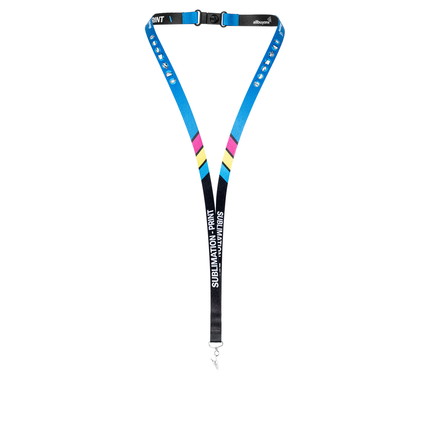 Lanyards bedruckt 2-seitig - 10 mm - Kartenhalter - mit Sicherheitsverschluss - ohne Clip