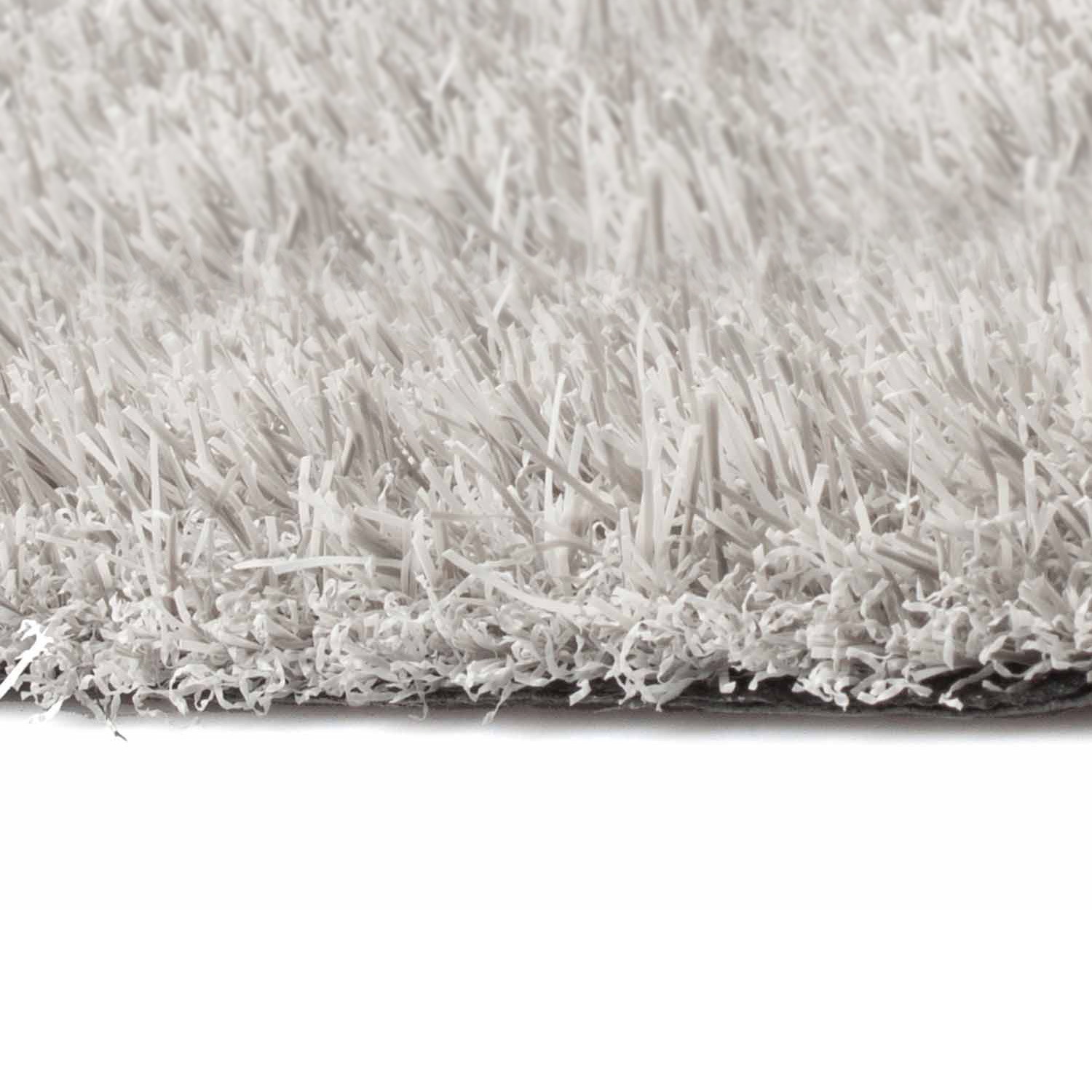 Kunstrasen farbig 4 x 25 m - 4 m - weiß-meliert