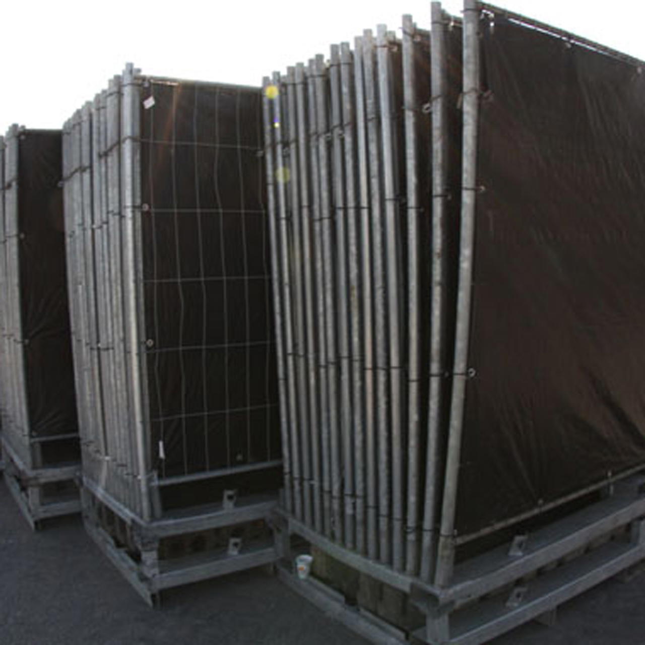 Bauzaunplane B1 3,41 x 1,76 m - schwarz