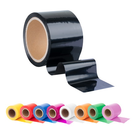 Flatterband farbig - schwarz