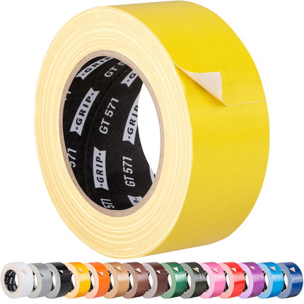 Adhesive cloth tape coloured Grip Tape GT 571 - yellow