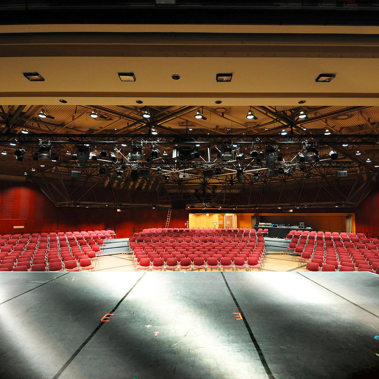 Tanzboden Meterware, schwarz, 2m breit - schwarz