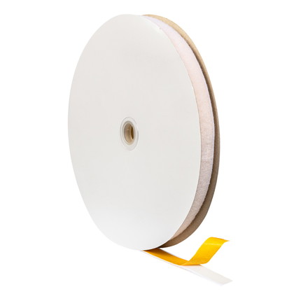 fleece tape self-adhesive - 20 mm - white