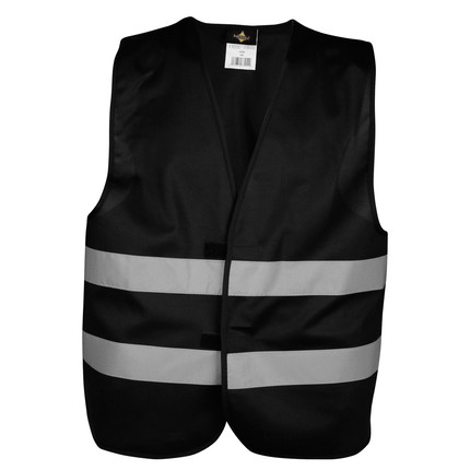 Signalweste - schwarz