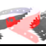 plastic admission wristbands - neon red Unprinted vinyl tape - neon red