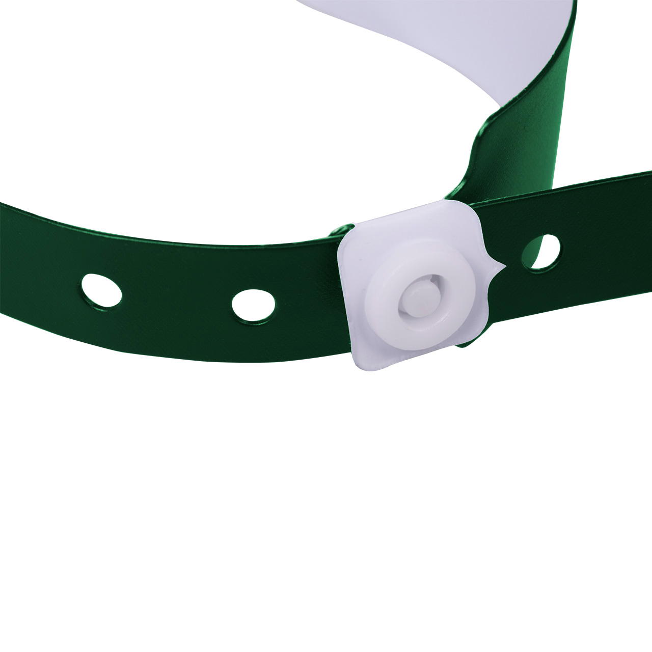 Printed vinyl admission wristbands (1c) - metallic green