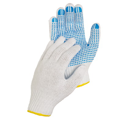knitted gloves white | L