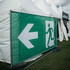 Preview: Emergency exit banners with directional arrows
