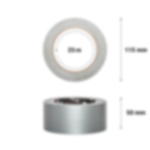 adhesive cloth tape 25 m - silver Adhesive cloth tape GT 561 - 25 m - silver