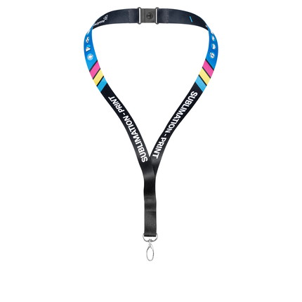 Lanyards bedruckt 2-seitig - 20 mm - Karabiner Oval - mit Sicherheitsverschluss - ohne Clip