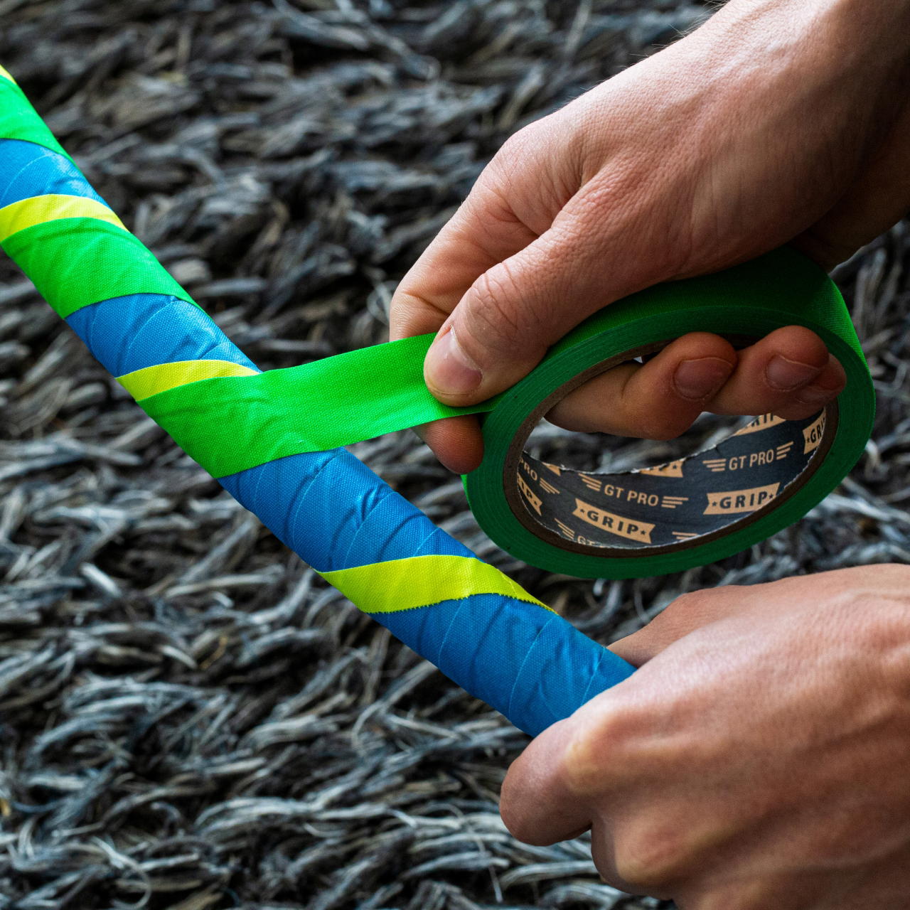 GT PRO cloth tape - 25 mm - neon blue