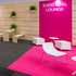 Preview: Flat felt exhibition carpet B1 with foil