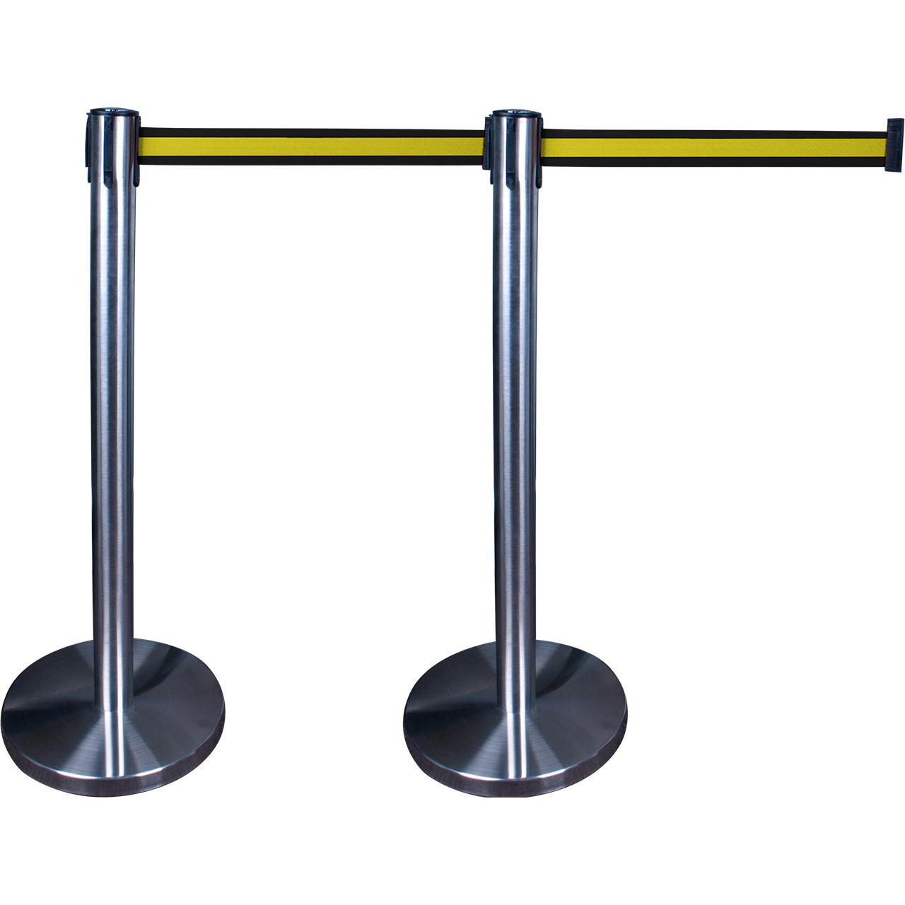 Premium belt posts – stainless steel - black-yellow