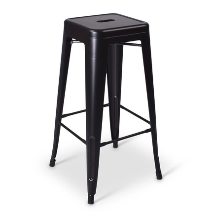 Metal bar stool stackable