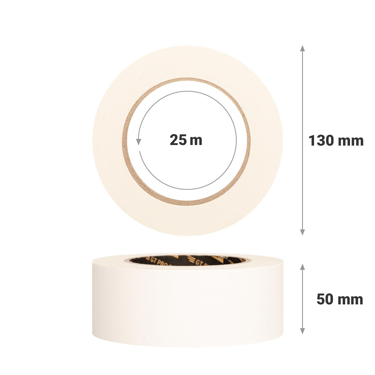 GT PRO cloth tape - 50 mm - white