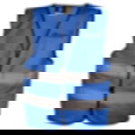 Signalweste mit Aufdruck - 1-seitig Signalweste - bedruckbar - 1-seitig - 1-farbig - blau