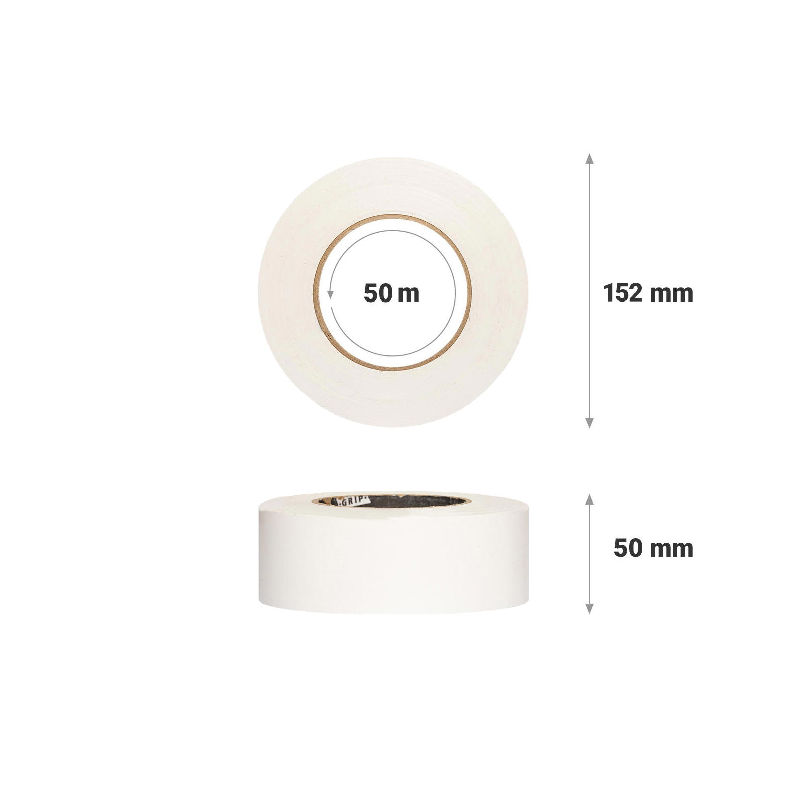 Doppelseitiges Klebeband durchsichtig - 50 mm x 50 m