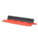 CableGuard Black Line Low Profile 1-Channel, rubber Cable Ramp Black Line 1-Channel Low Profile product photo red (Article No. 2011029)