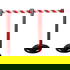 Preview: Plastic belt barrier posts