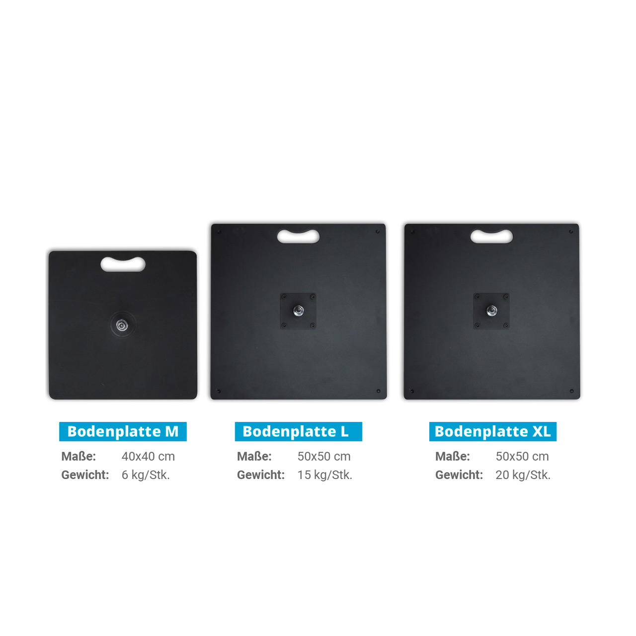 Beachflag Bodenplatte - L