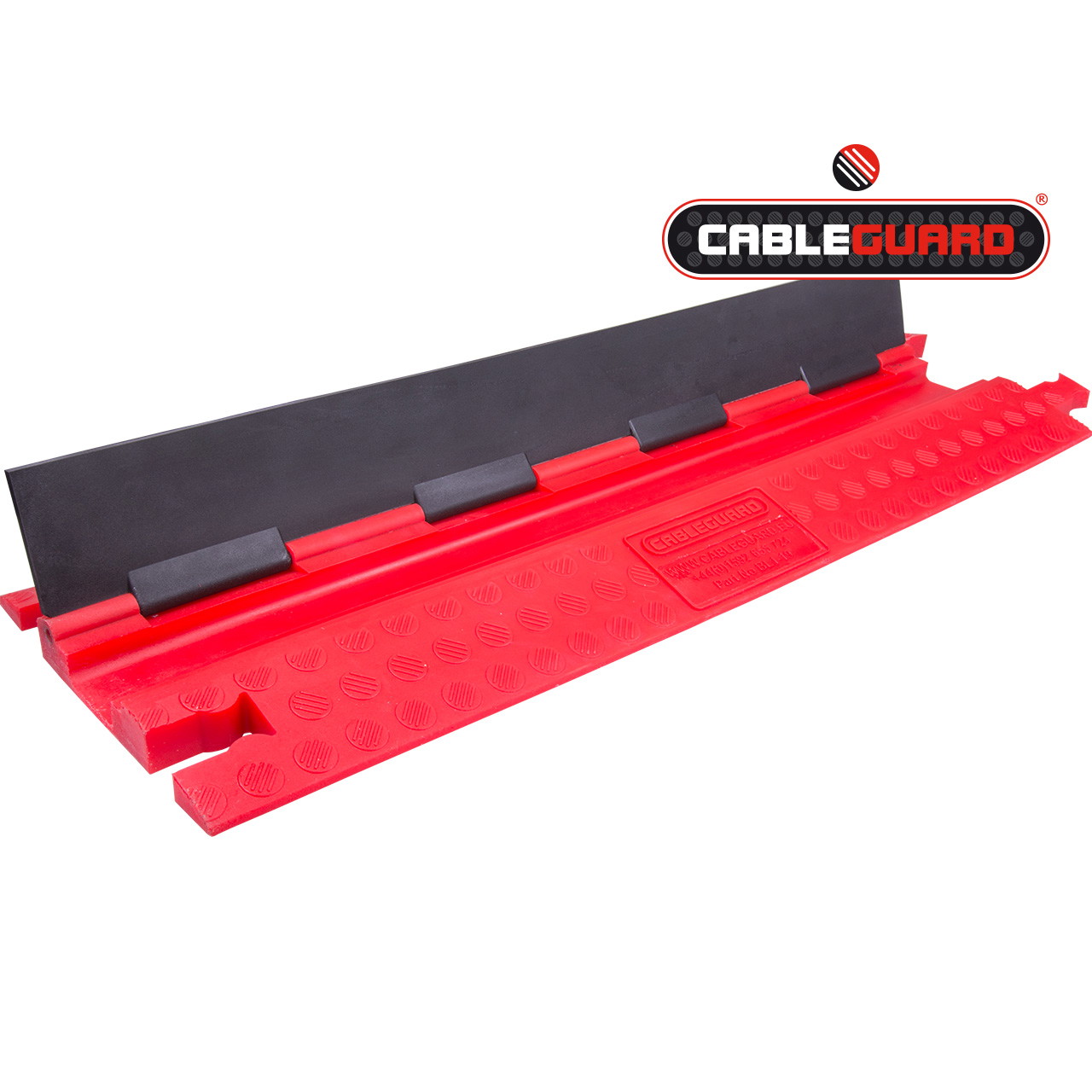 2-channel low-profile cable protector for pedestrian and light vehicle traffic - 2 channels