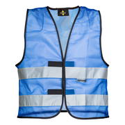 Signalweste Mesh - blau - S/M
