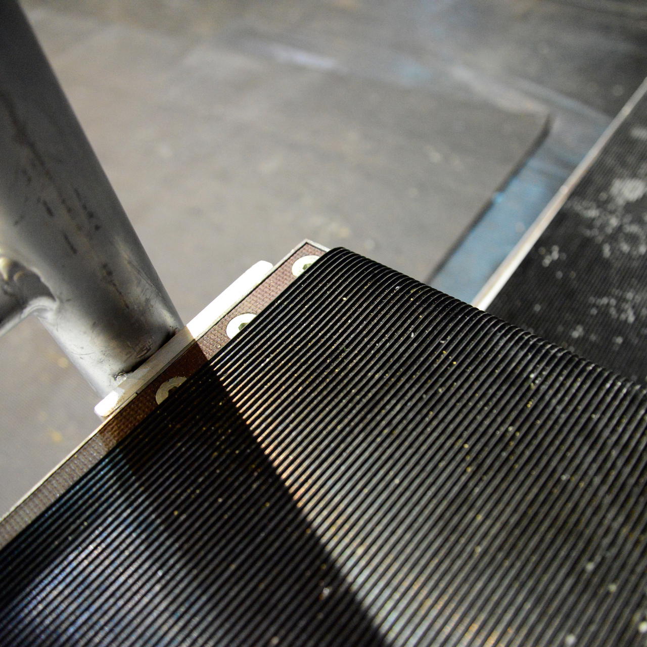 rubber mat with fabric insert