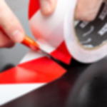 warning tape - red-white GT 800 warning tape - red-white