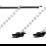 belt barrier posts - white Plastic belt barrier posts - white - black