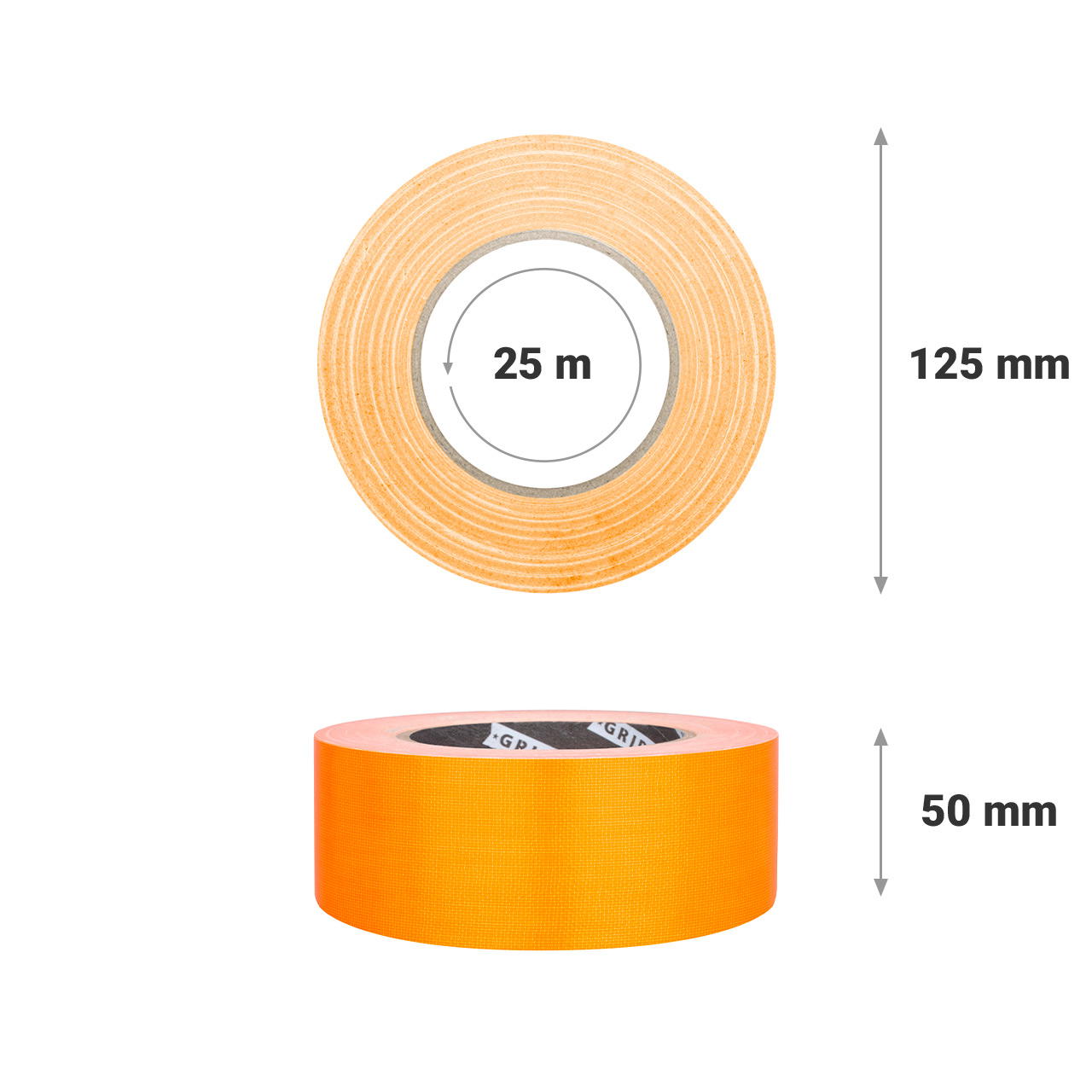 Adhesive cloth tape NEON GT 571 - neon orange