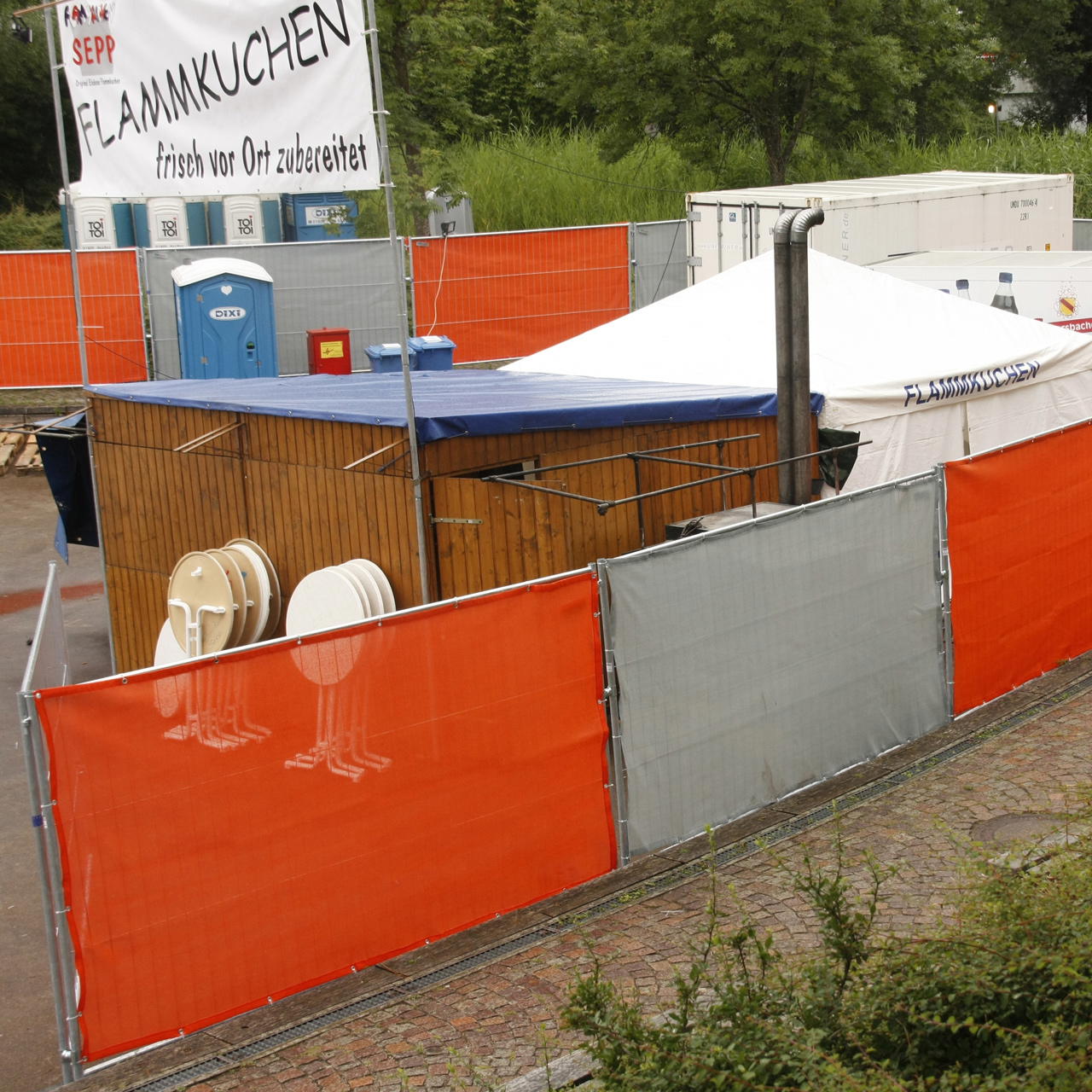 Bauzaun Sichtschutz B1 - grau