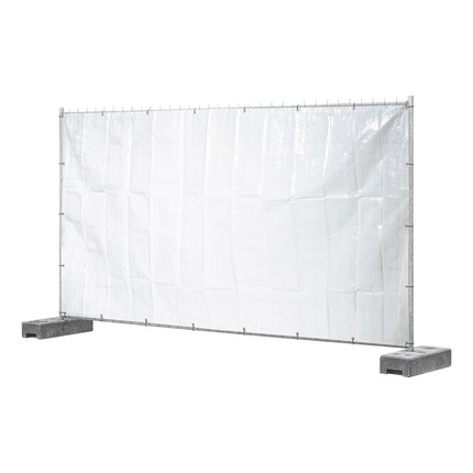 Construction fence tarp B1 3.41 x 1.76 m - white