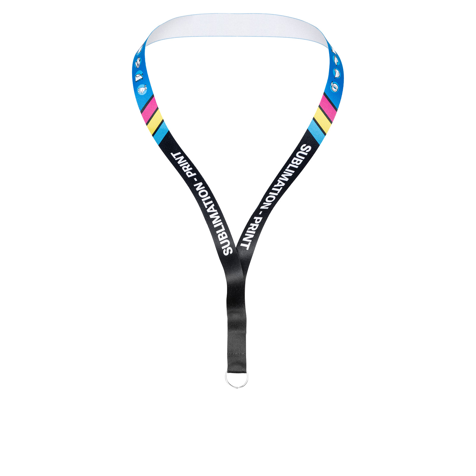 Lanyards bedruckt 1-seitig - 15 mm - Kartenhalter - ohne Sicherheitsverschluss - ohne Clip