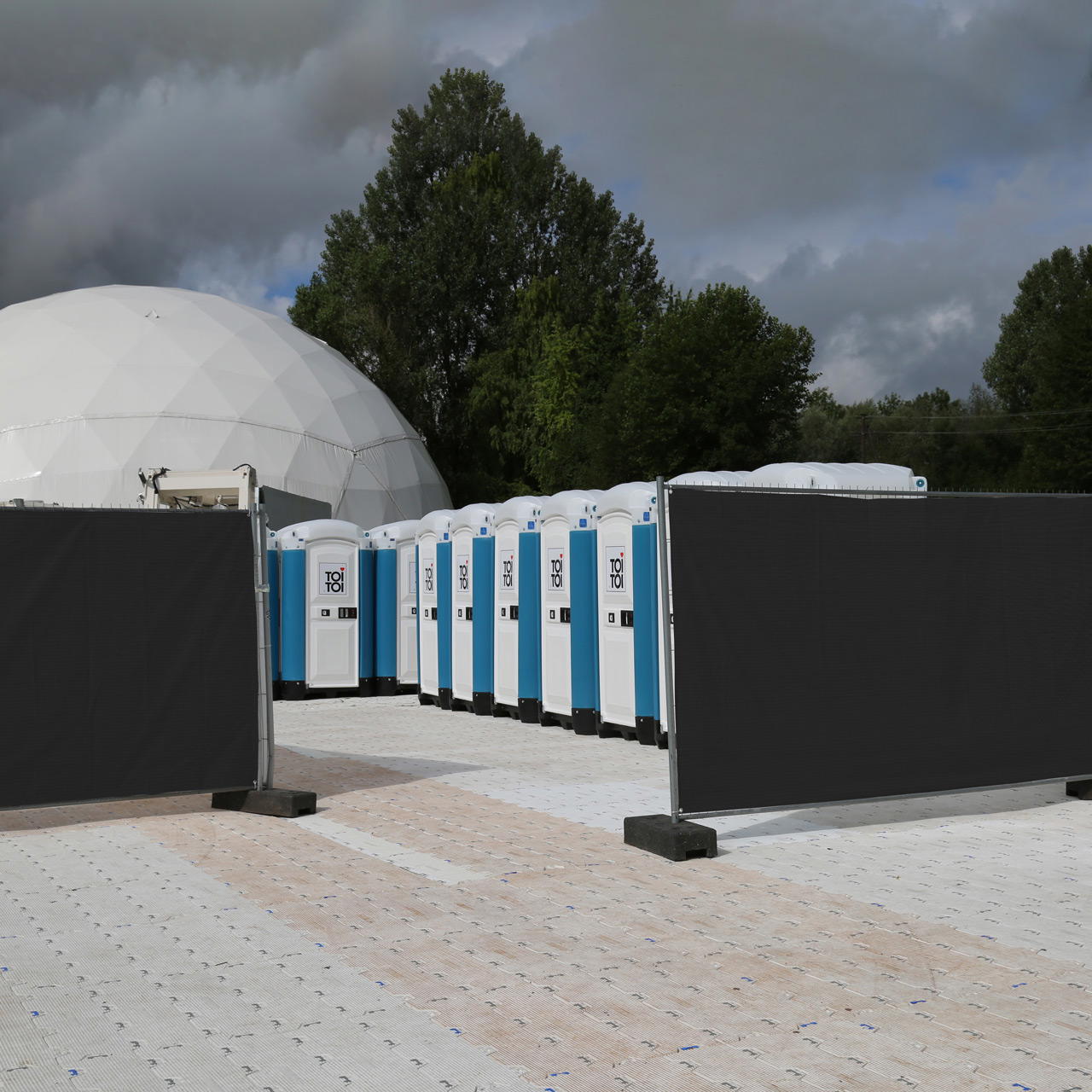 Bauzaun Sichtschutznetz UV-stabilisiert, 3,45 x 1,80 m - schwarz