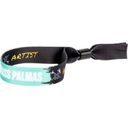 Printed fabric wristbands – double-sided - Plastic closure (self-sealing)