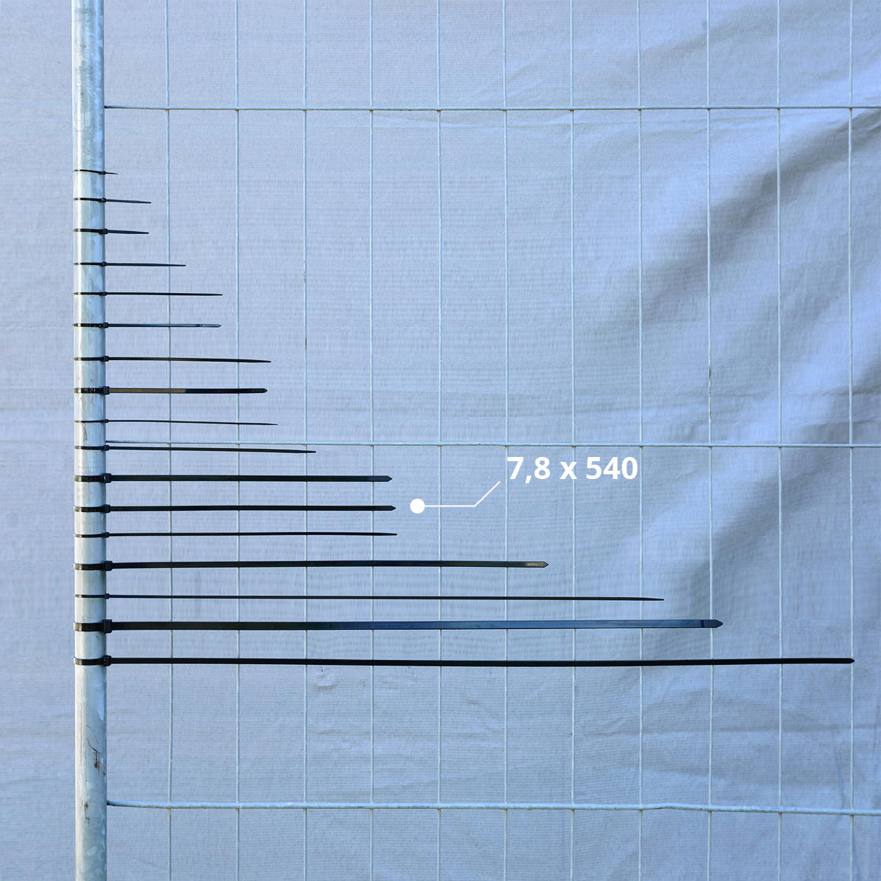 Kabelbinder schwarz - 7,8 mm x 540 mm