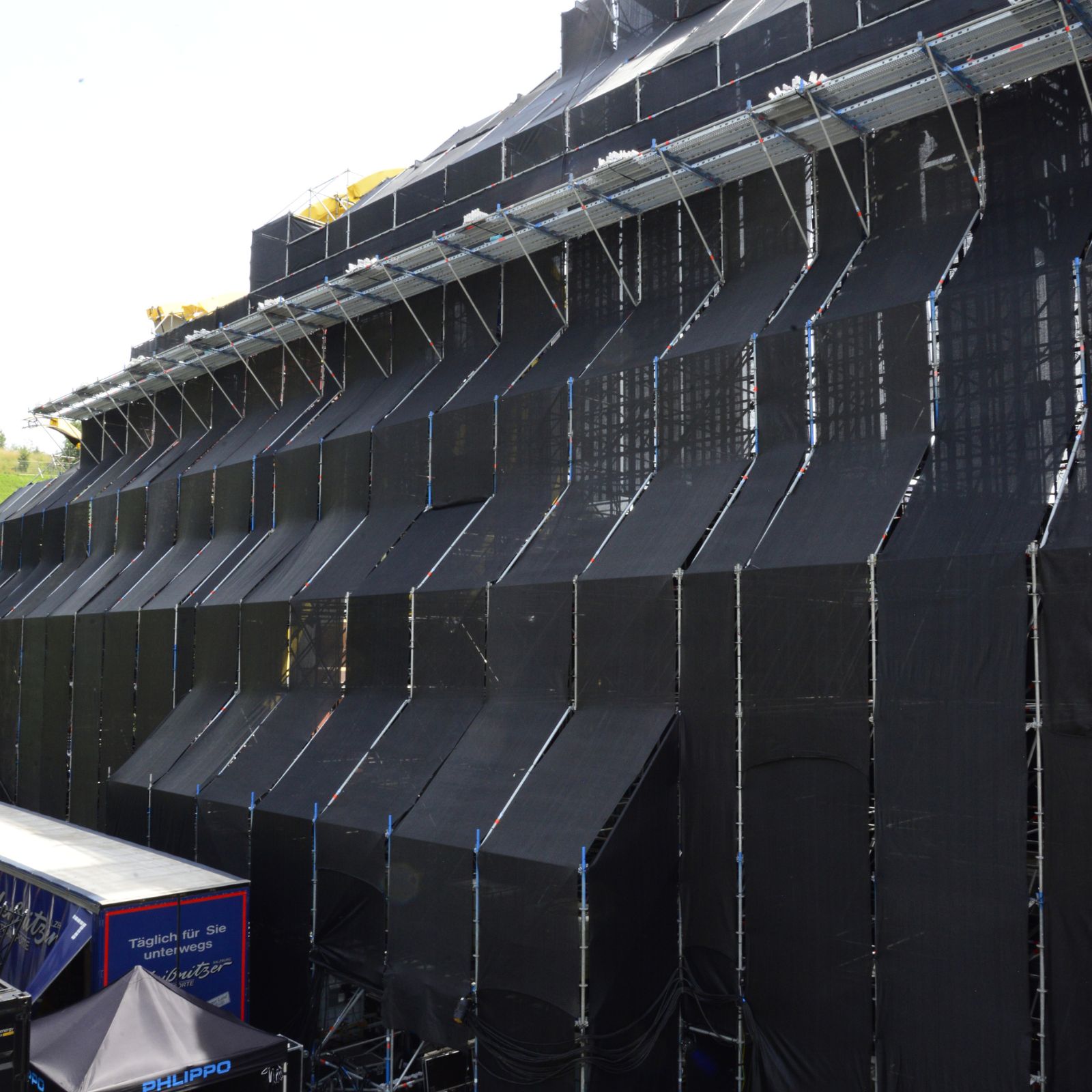 Gaze 203 - Rolle 4 m x 50 m, schwarz - schwarz - 4,00 m x 50 m