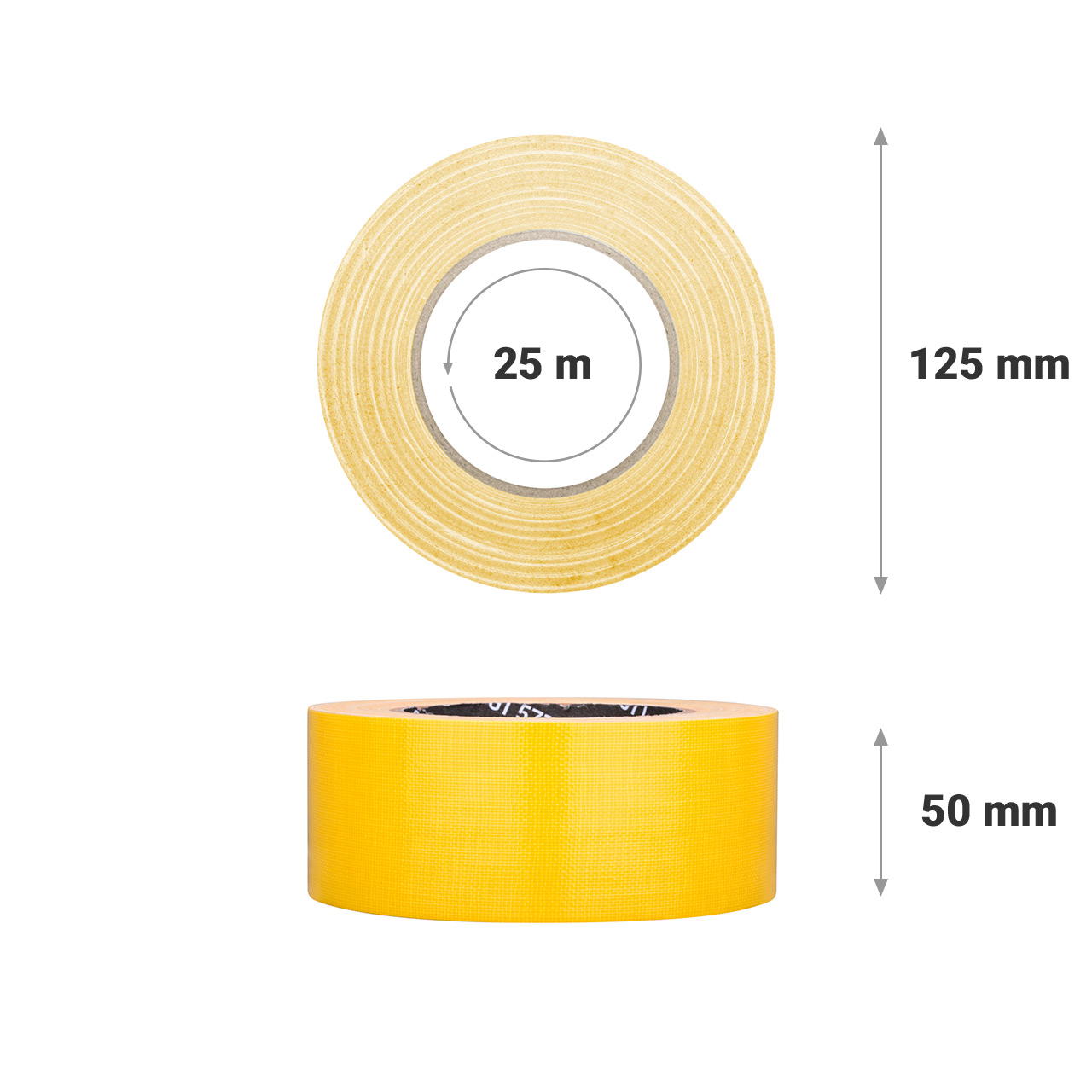 Adhesive cloth tape coloured Grip Tape GT 571 - yellow