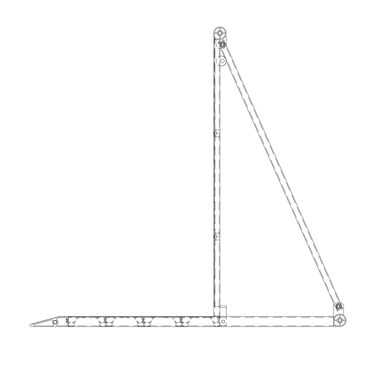 Gigs Bühnenbarrikade Standard - Halb - schwarz