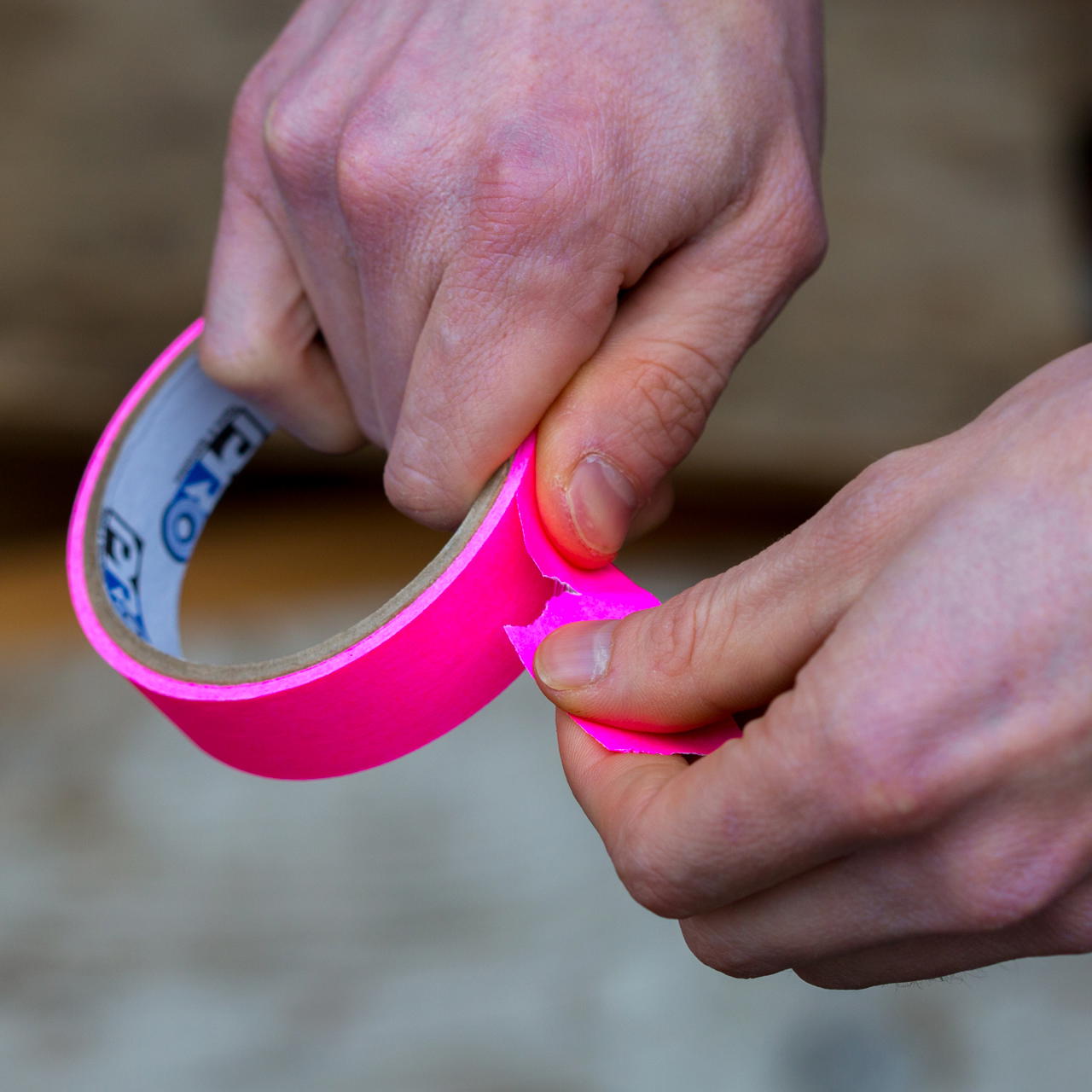 Artist Tape Set – UV-active adhesive tape in 4 neon colours - 18 mm x 4.5 m