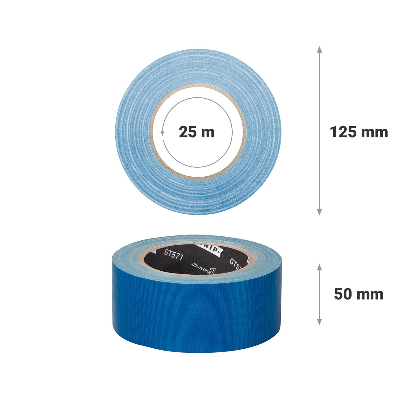 Adhesive cloth tape coloured Grip Tape GT 571 - blue