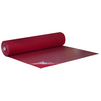Flachfilz B1 mit Folienabdeckung dunkelrot - dunkelrot