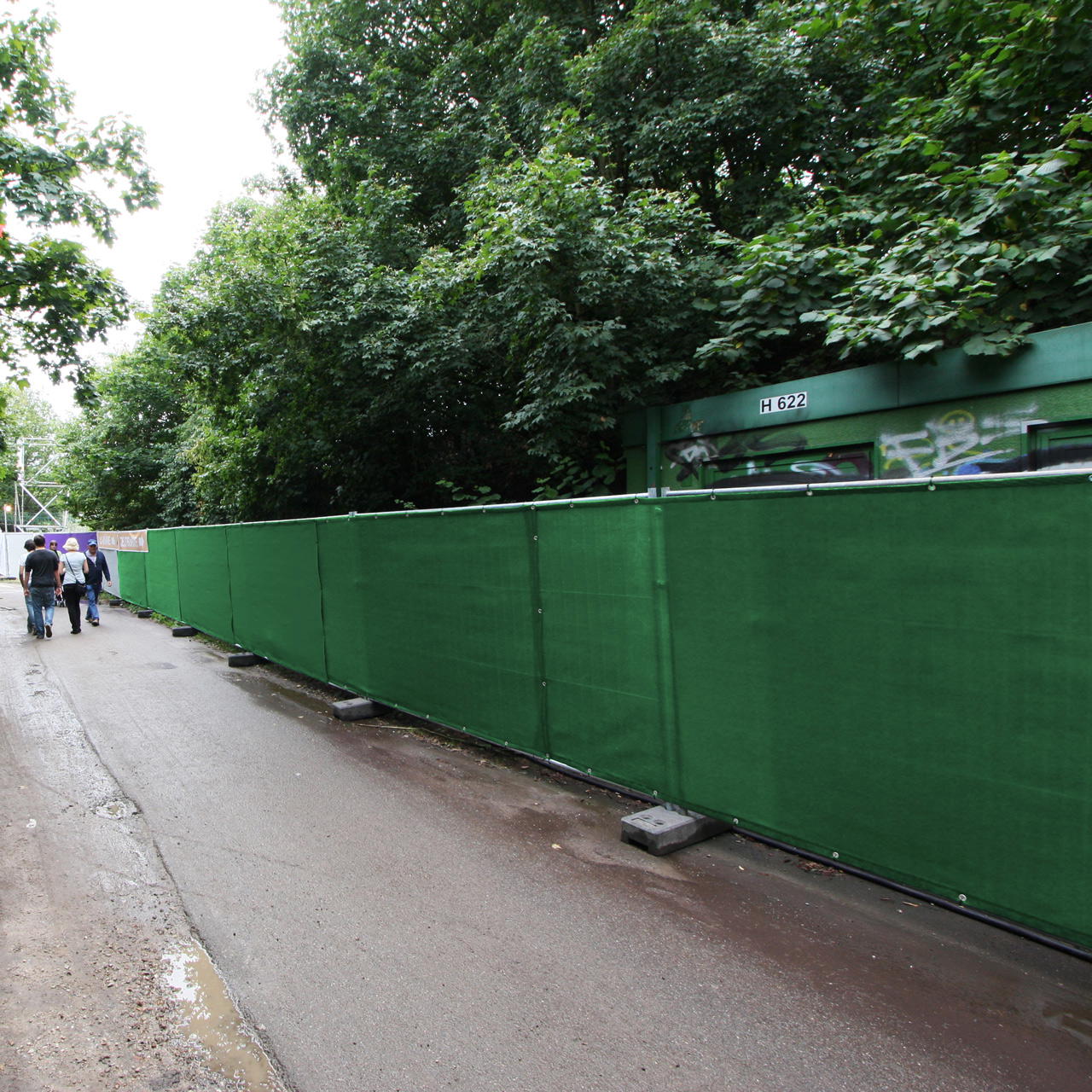 Bauzaun Sichtschutz B1 - grün