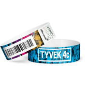 Tyvek Bänder bedruckt (4c) mit Barcode