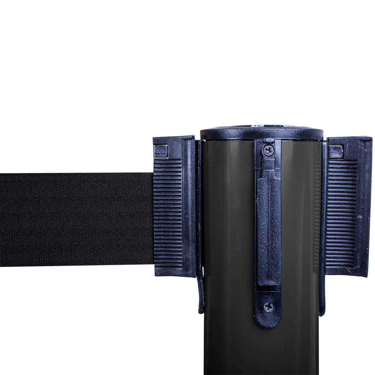 Plastic belt barrier posts - black - black