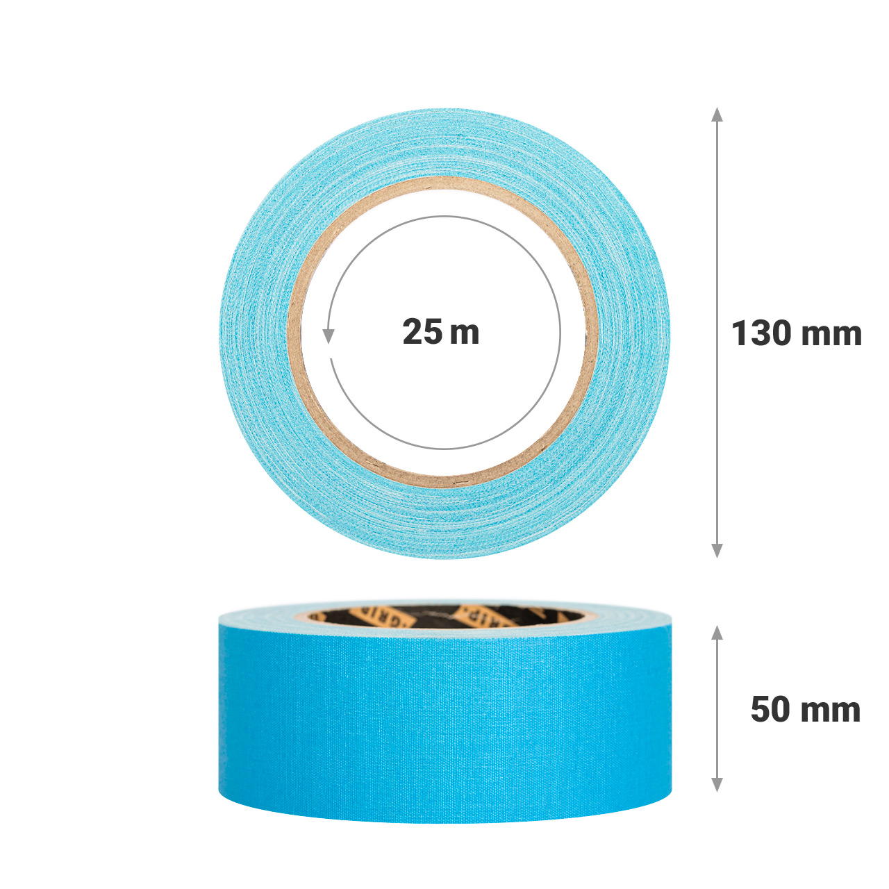 GT PRO cloth tape - 50 mm - neon blue