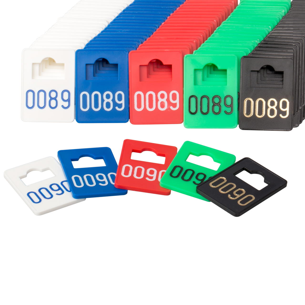 Garderobenmarken 1-500 - rot