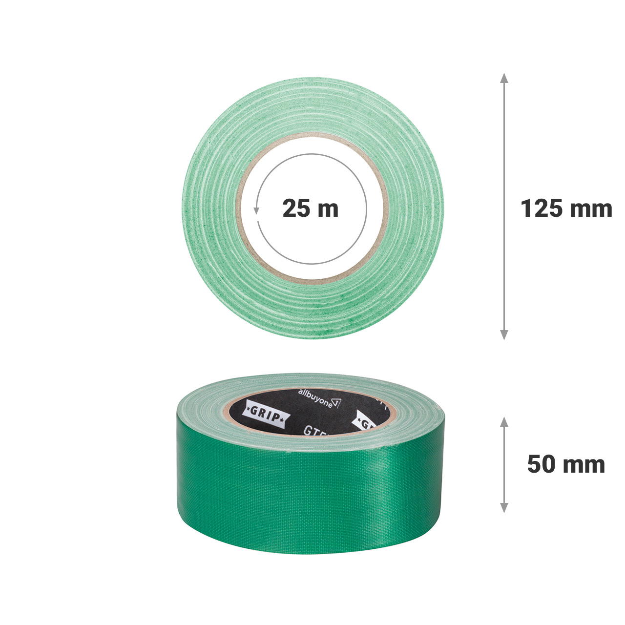 Adhesive cloth tape coloured Grip Tape GT 571 - green