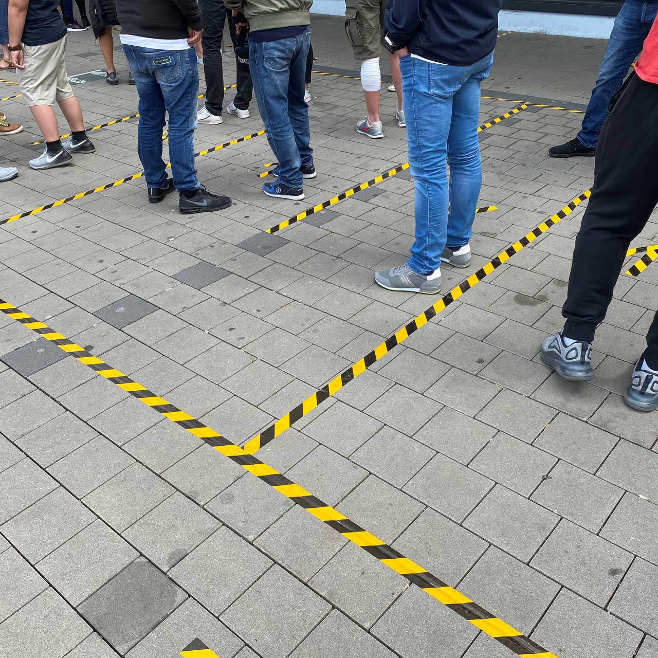 Warnklebeband GT 800 - schwarz-gelb