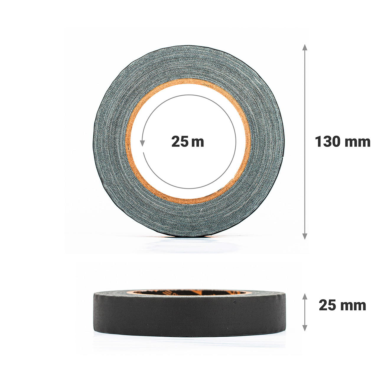 GT PRO cloth tape - 25 mm - black